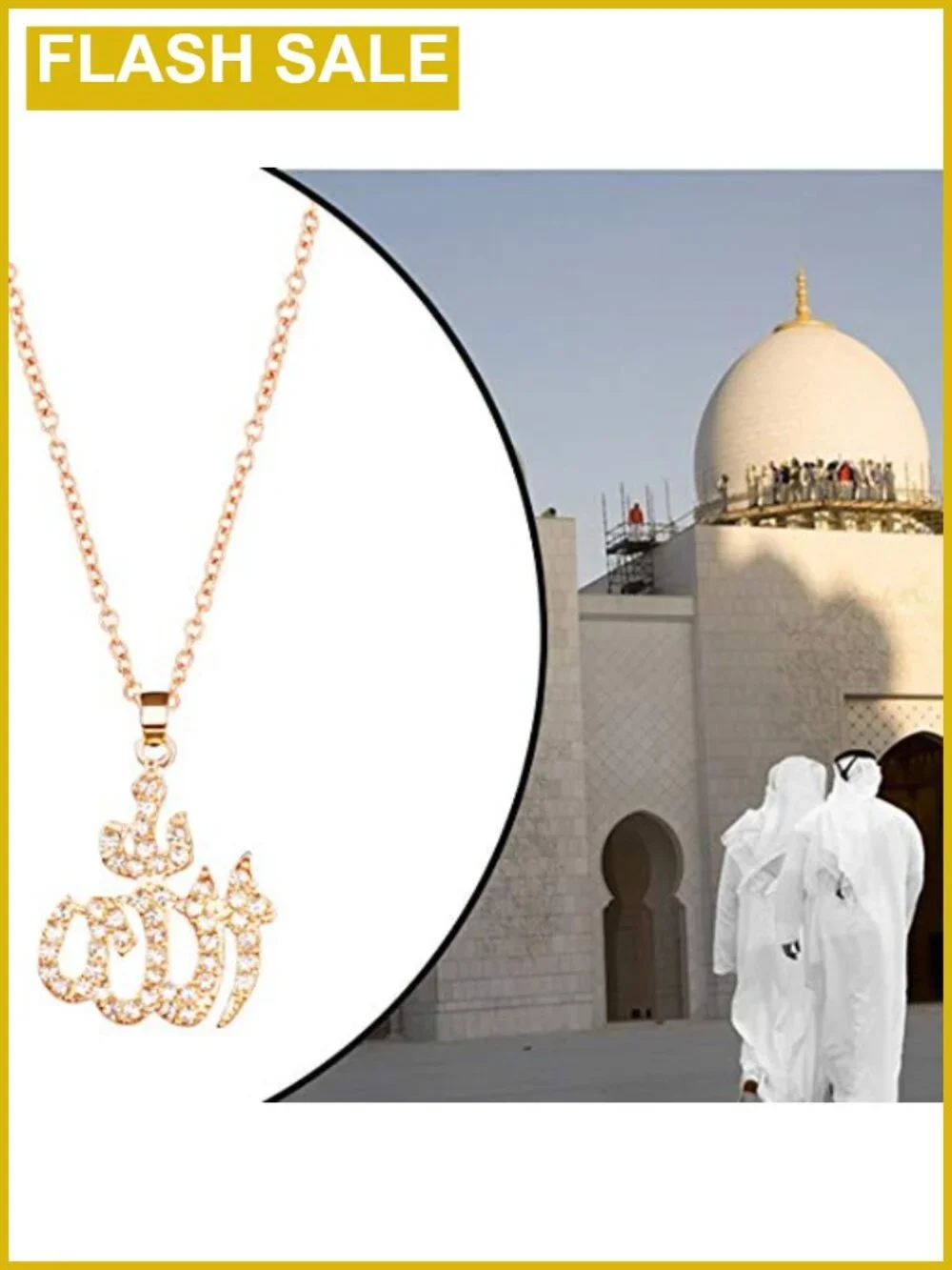 Allah Pendant Necklace Muslim Jewelry Religious Gift
